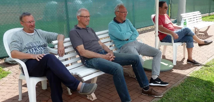 Zuschauer Herren Beim Tennis
