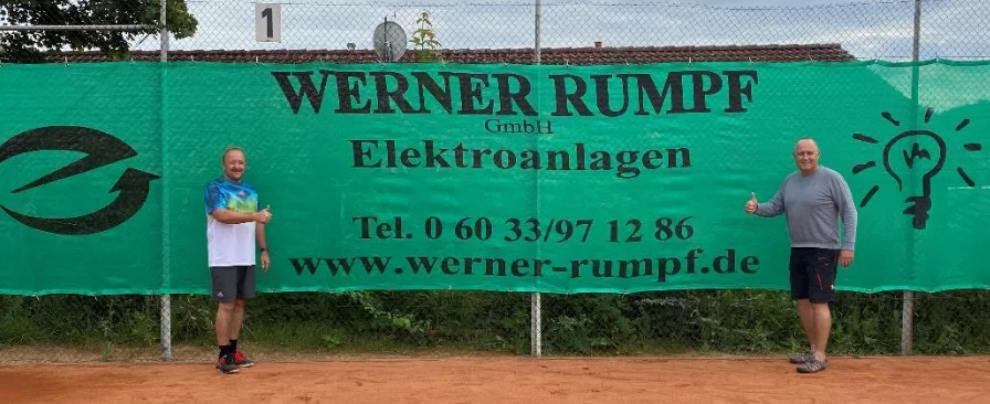 Werner Rumpf Sponsor Beim Tc Gambach