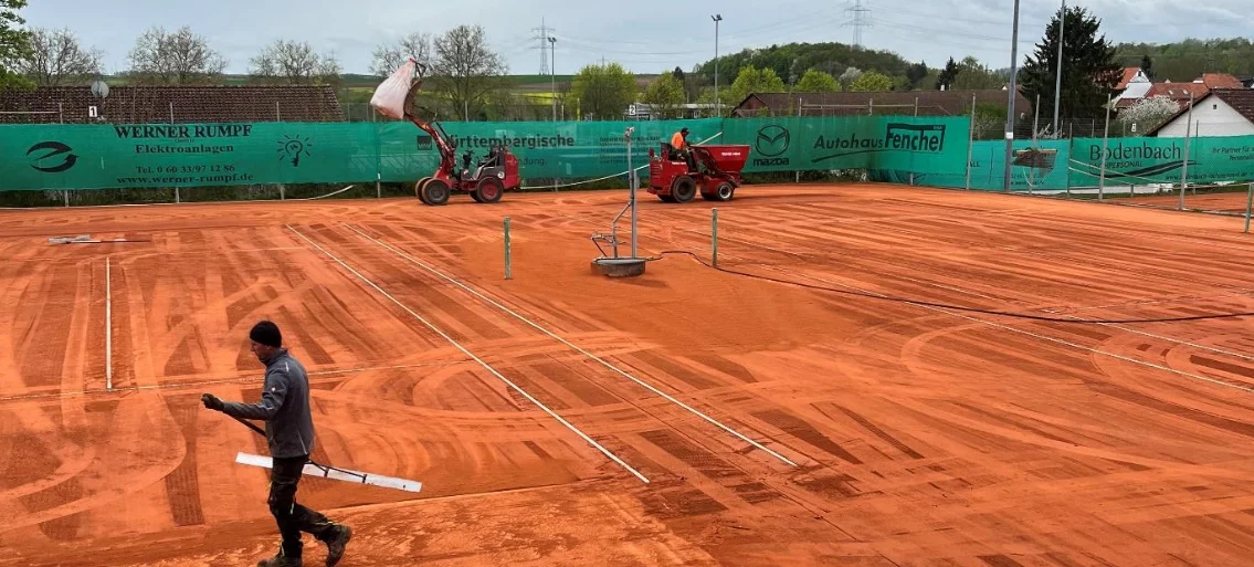 Platzinstandsetzung Tennispltze Tc Gambach