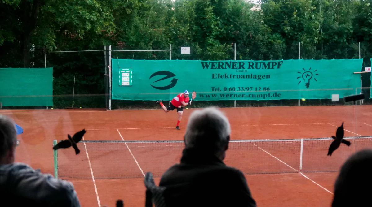 Tennisspiel Beim Tc Gambach